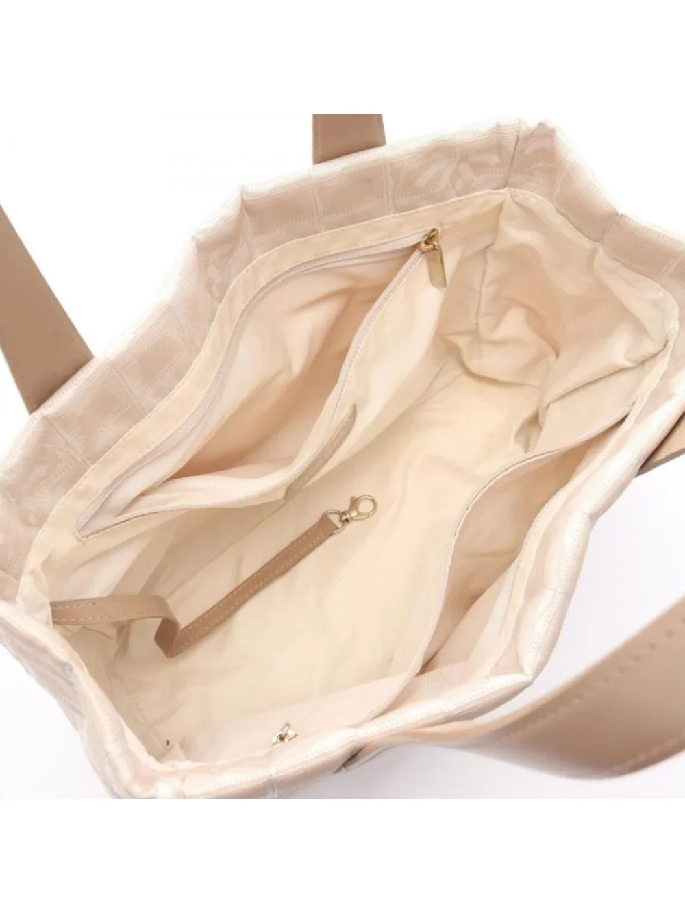 ★SOLD★ Chanel Tote New Travel Line PM Beige Leather New PM - Picture 3 of 8